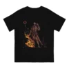 Vintage Fire T Shirts for Men Crewneck T Shirt Dark Souls Short Sleeve Tees Summer Clothes 1 - Dark Souls Gifts