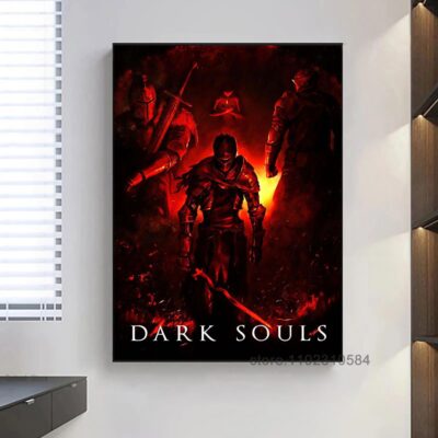 Dark Souls Game Poster Wall Art Canvas Posters Decoration Art Poster Personalized Gift Modern Family bedroom 17 - Dark Souls Gifts
