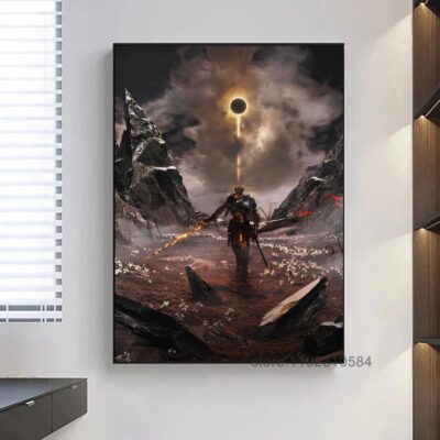 Dark Souls Game Poster Wall Art Canvas Posters Decoration Art Poster Personalized Gift Modern Family bedroom 19 - Dark Souls Gifts