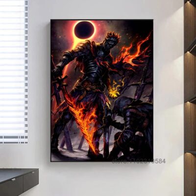 Dark Souls Game Poster Wall Art Canvas Posters Decoration Art Poster Personalized Gift Modern Family bedroom 20 - Dark Souls Gifts