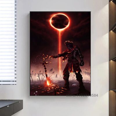 Dark Souls Game Poster Wall Art Canvas Posters Decoration Art Poster Personalized Gift Modern Family bedroom 21 - Dark Souls Gifts