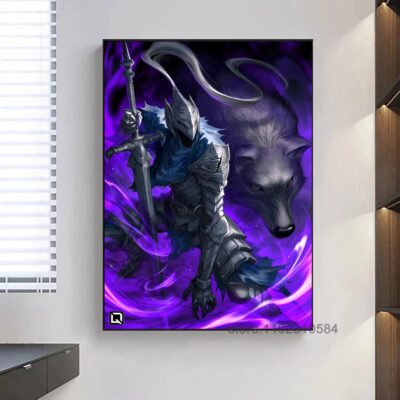 Dark Souls Game Poster Wall Art Canvas Posters Decoration Art Poster Personalized Gift Modern Family bedroom 26 - Dark Souls Gifts