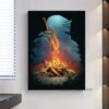 Dark Souls Game Poster Wall Art Canvas Posters Decoration Art Poster Personalized Gift Modern Family bedroom 3 - Dark Souls Gifts