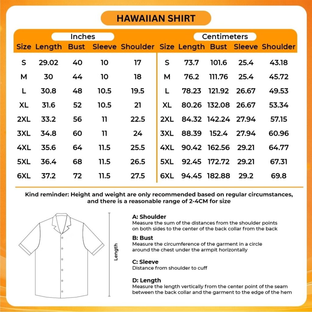 3D Hawaiian Shirt Size Chart 1024x1024 1 - Dark Souls Gifts